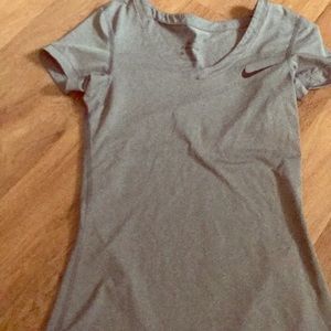 Gray Nike shirt